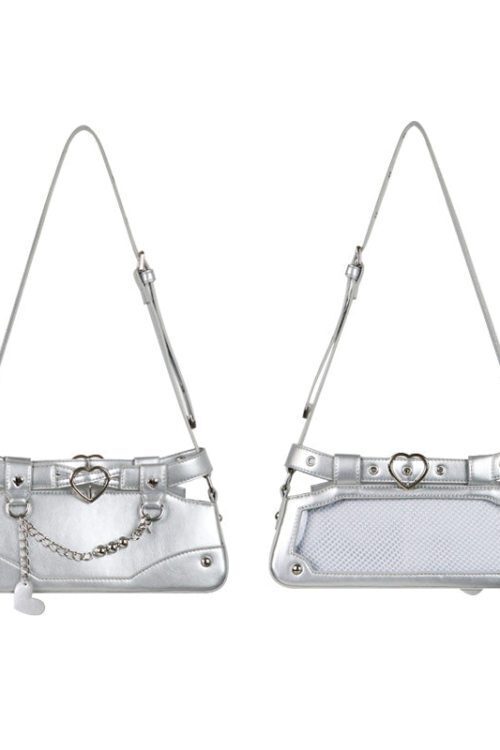 Y2K Vintage Ita Bag with Clear Window for Plushies and Pins