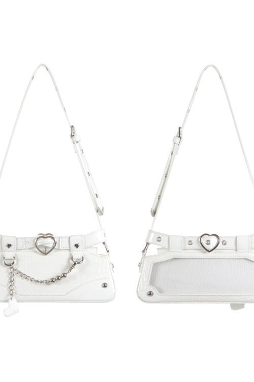 Y2K Vintage Ita Bag with Clear Window for Plushies and Pins