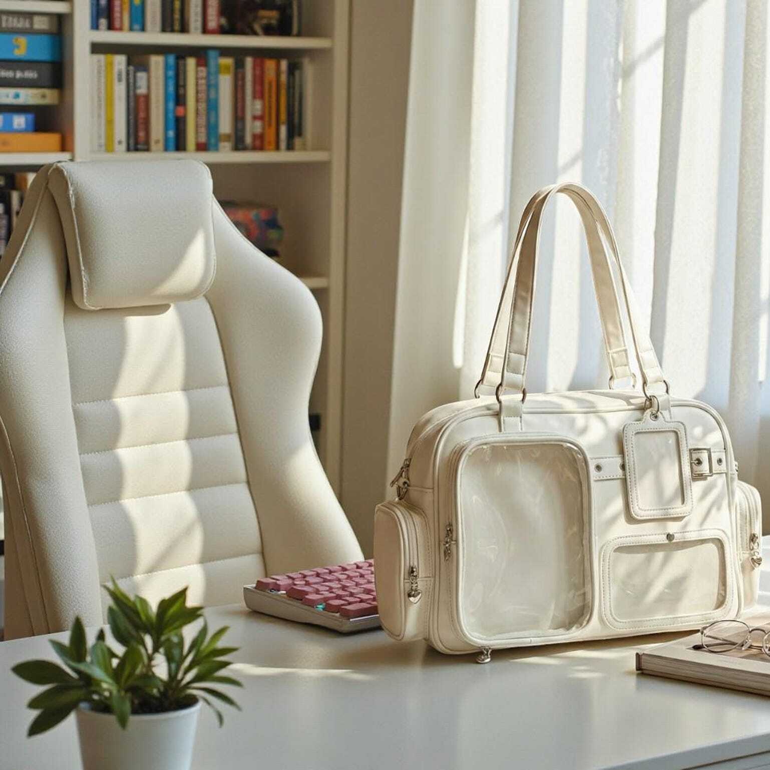 Yellow Kawaii Convertible Ita Bag for Pin Display Yellow Kawaii Convertible Ita Bag for Pin Display