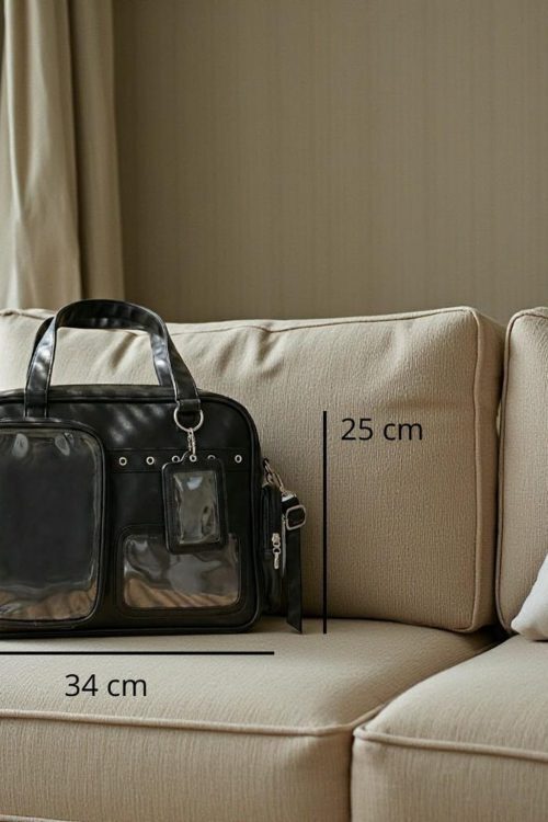 Yellow Kawaii Convertible Ita Bag for Pin Display