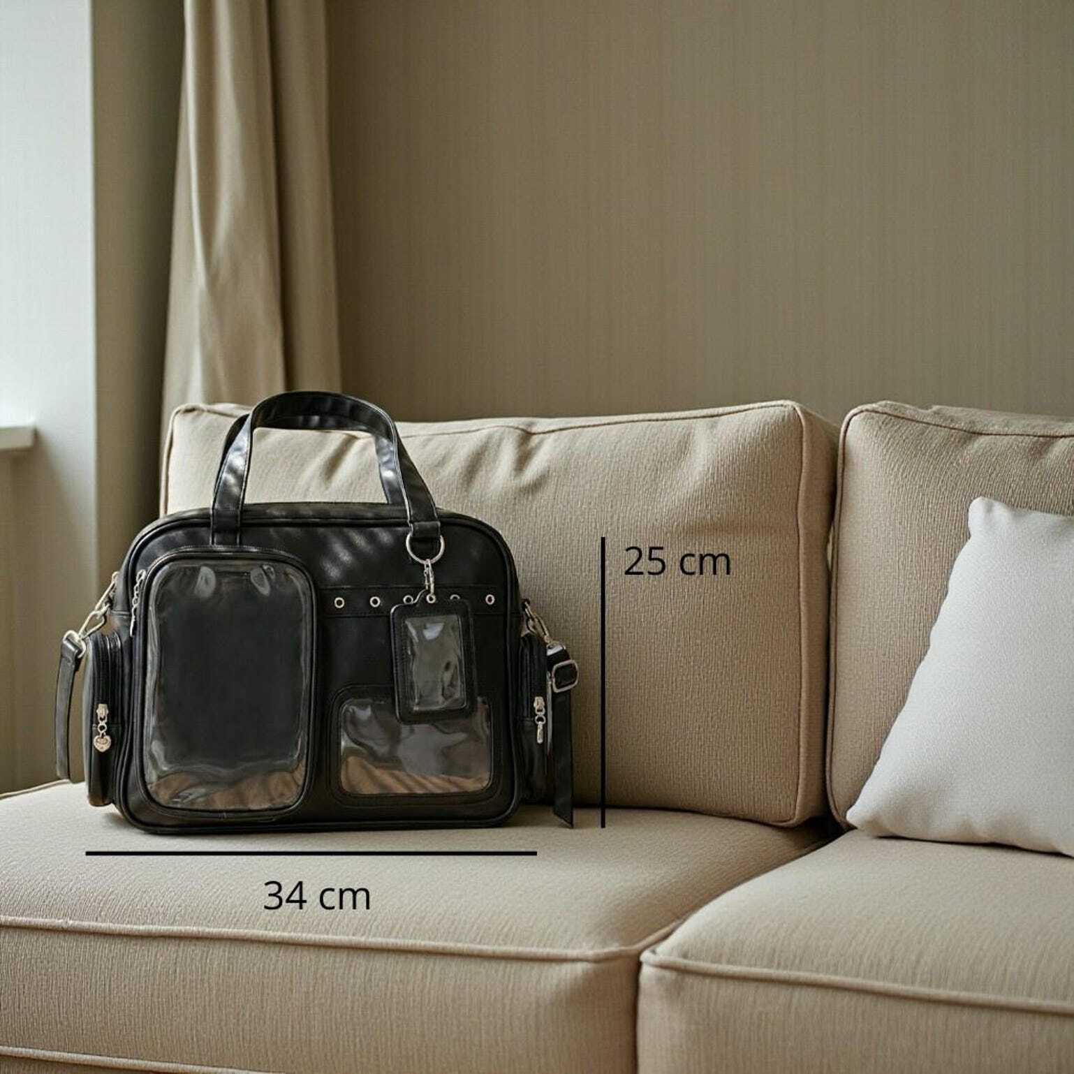 Yellow Kawaii Convertible Ita Bag for Pin Display Yellow Kawaii Convertible Ita Bag for Pin Display