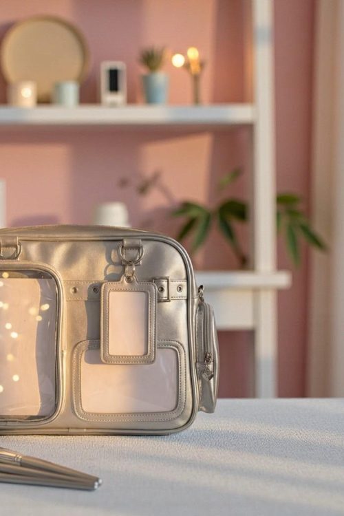 Yellow Kawaii Convertible Ita Bag for Pin Display