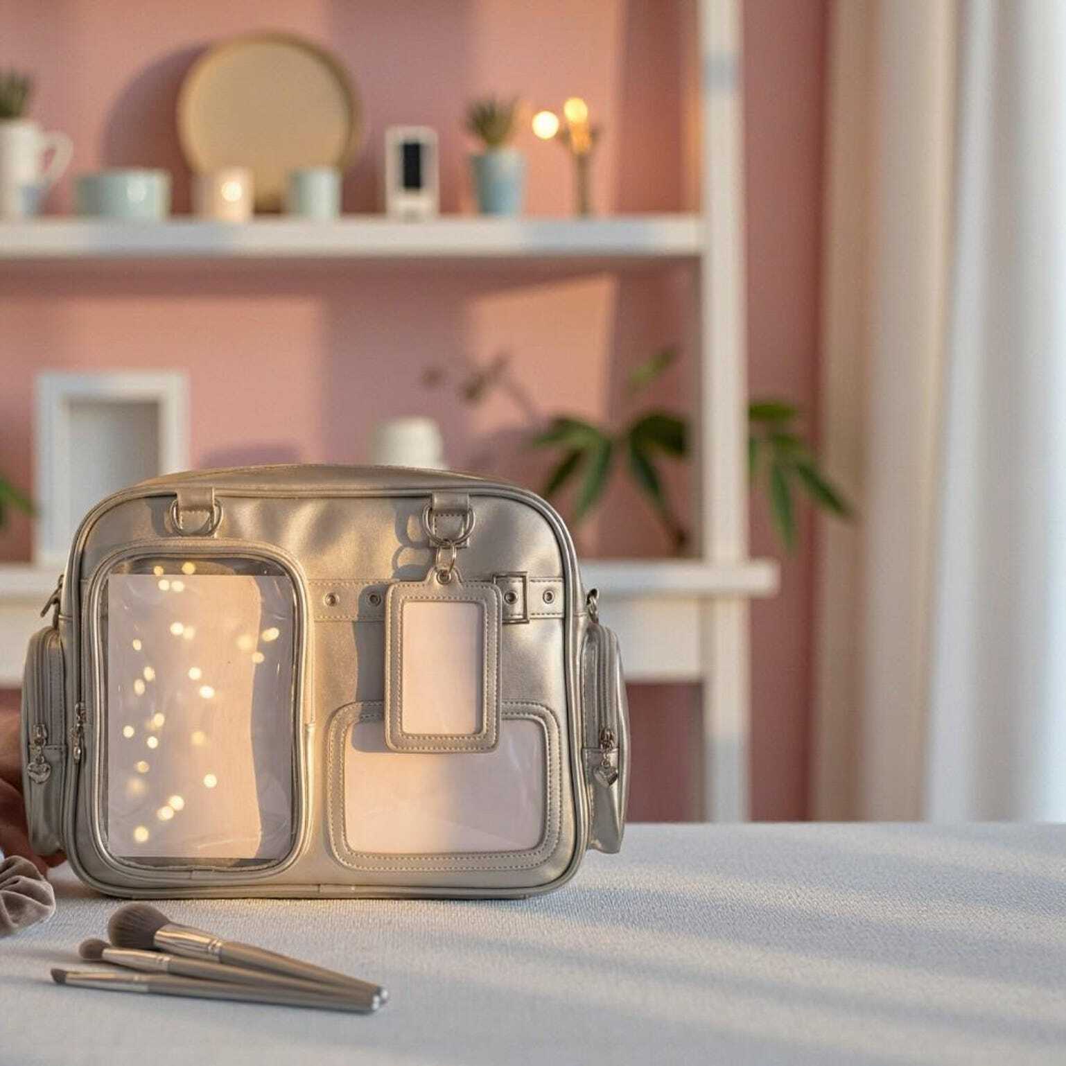 Yellow Kawaii Convertible Ita Bag for Pin Display Yellow Kawaii Convertible Ita Bag for Pin Display