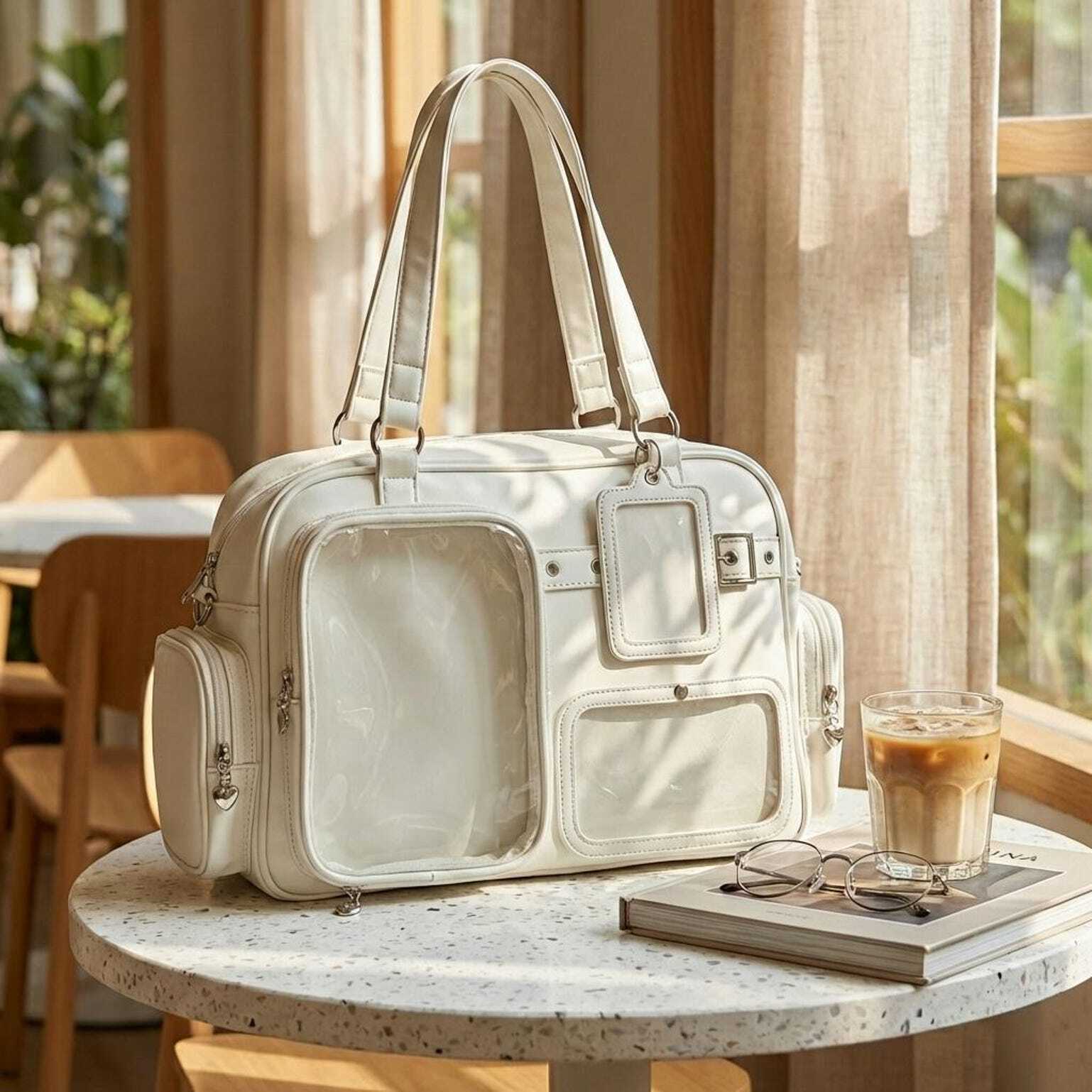 Yellow Kawaii Convertible Ita Bag for Pin Display Yellow Kawaii Convertible Ita Bag for Pin Display