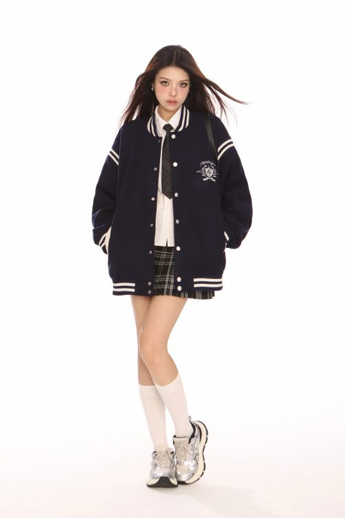 Zip Up Stadium Jacket