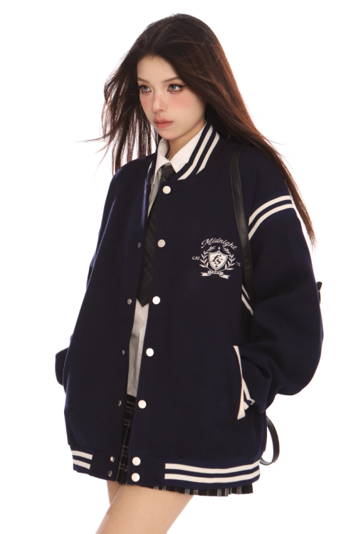 Zip Up Stadium Jacket