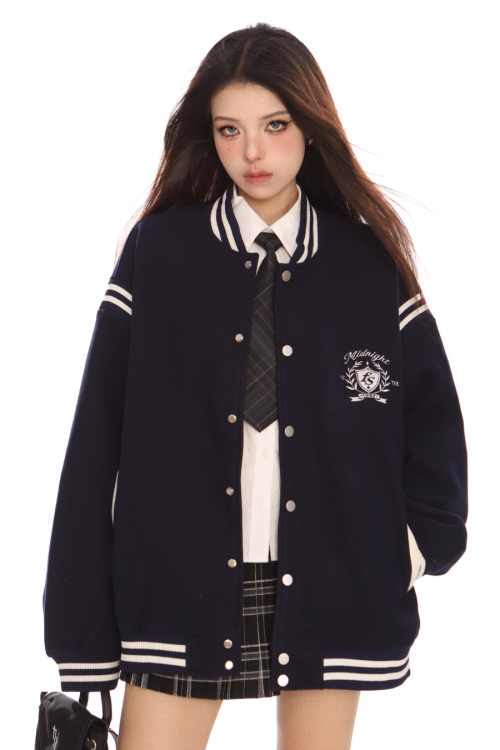 Zip Up Stadium Jacket