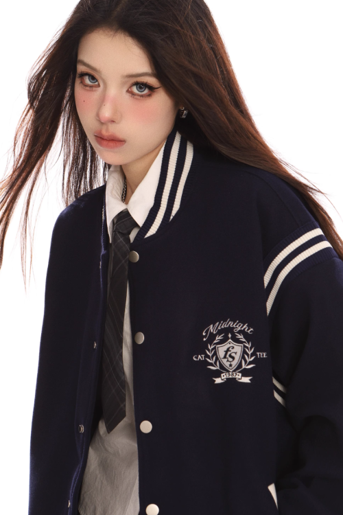 Zip Up Stadium Jacket