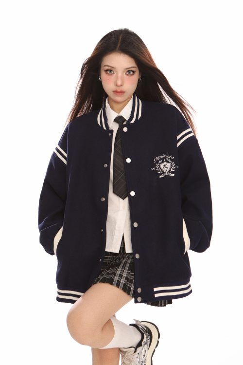Zip Up Stadium Jacket
