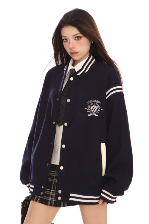 Zip Up Stadium Jacket