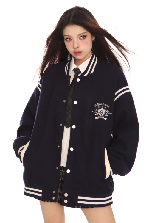 Zip Up Stadium Jacket