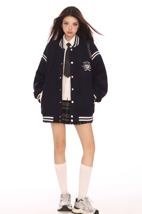 Zip Up Stadium Jacket