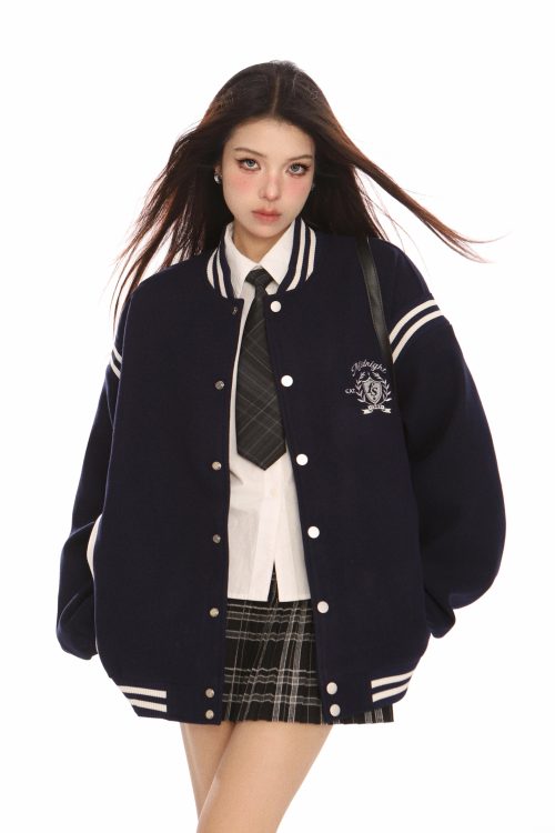 Zip Up Stadium Jacket